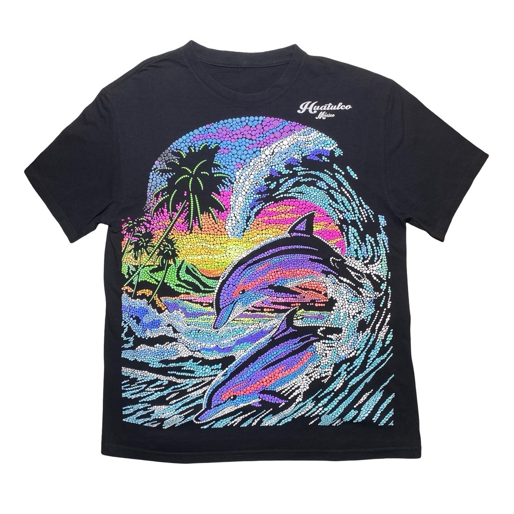 Vintage Mexico dolphin animal nature shirt‎
